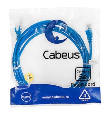 Cabeus PC-UTP-RJ45-Cat.5e-3m-BL Патч-корд U/UTP, категория 5е, 2xRJ45/8p8c, неэкранированный, синий, PVC, 3м