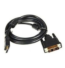 Кабель Buro HDMI-19M-DVI-D-5M HDMI (m) DVI-D (m) 5м феррит.кольца черный (817226)