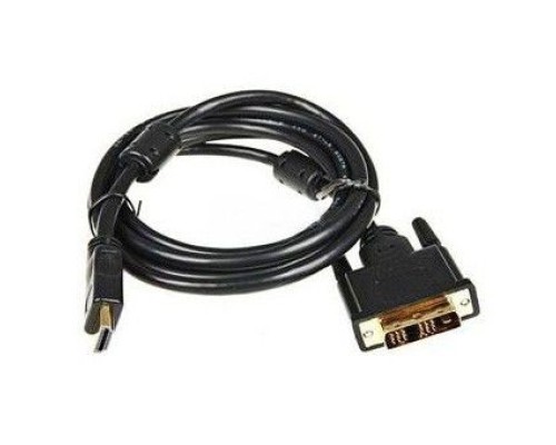 [кабели] Кабель Buro HDMI-19M-DVI-D-5M HDMI (m) DVI-D (m) 5м феррит.кольца черный (817226)
