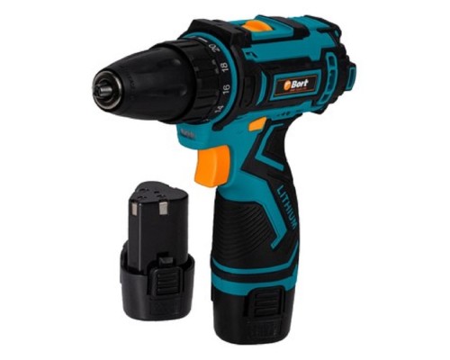 [Дрели, Шуруповерты, Гайковерты, Миксеры] Bort BAB-12X2LI-FD (2X1,5 AH) Дрель-шуруповерт аккумуляторная ударная [93413151] { 12 В, 1.5 Ач, Li-lon, 1 Акк }