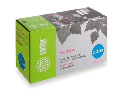 [расходные материалы] Картридж лазерный Cactus CS-CE253A пурпурный (7000стр.) для HP CLJ CP3525/ CM3530