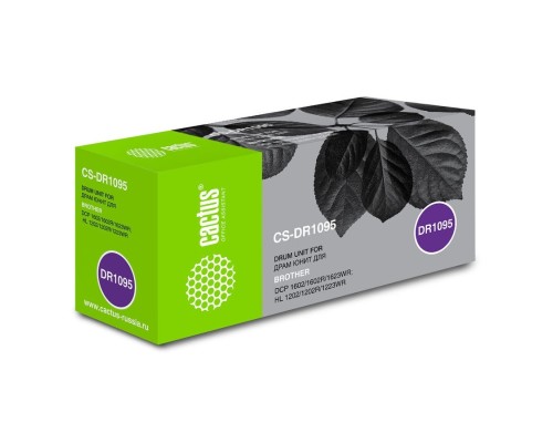 [расходные материалы] Блок фотобарабана Cactus CS-DR1095 черный ч/б:10000стр. для DCP 1602/1602R, HL 1202/1202R Brother