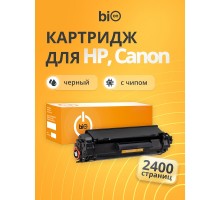 Bion BCR-CE285/CB435-436/C725/C712 Картридж для HP LJ P1006/1505/M1120/1522;Pro P1102/1214/M1132/1212/1217/1218;Canon MF3010;LBP-6000/6020/MF-3250/3100/3050/3150/3018/3108}(2400  стр.),Черный, с чипом