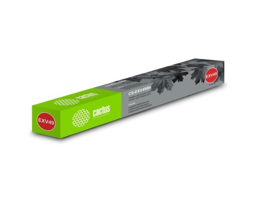 [расходные материалы] Картридж лазерный Cactus CS-EXV49BK черный (36000стр.) для Canon IR C3320/C3320i/C3325i/C3330i/C3500/C3520i MFP/C3525i MFP/C3530i MFP