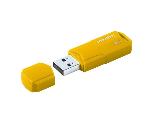 [Носитель информации] Smartbuy USB Drive 4GB CLUE Yellow (SB4GBCLU-Y) 