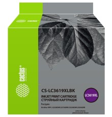 Картридж струйный Cactus CS-LC3619XLBK черный (68мл) для Brother MFC-J2330DW/J2730DW/J3530DW/J3930DW