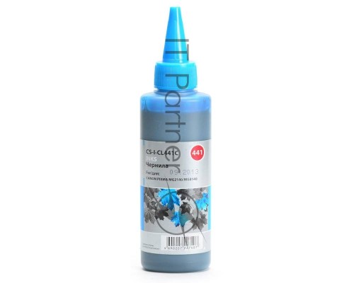Чернила Cactus CS-I-CL441C голубой (100мл) Canon Pixma MG2140/MG3140