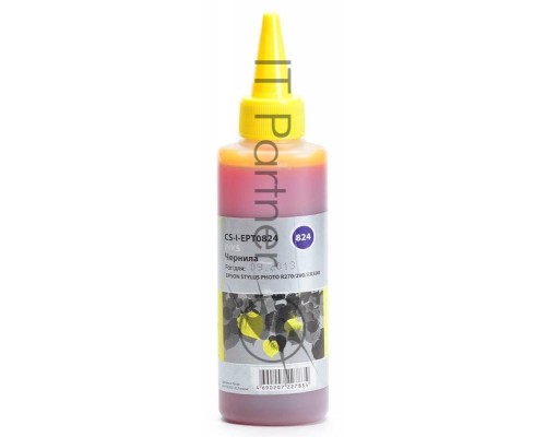 Чернила Cactus CS-I-EPT0824 желтый (100мл) Epson Stylus Photo R270/290/RX590
