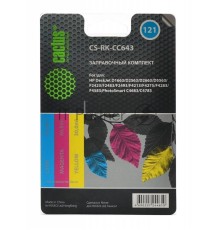 Заправочный набор Cactus CS-RK-CC643 цветной (3x30мл) HP DeskJet D1663/D2563; PhotoSmart C4683/C4783
