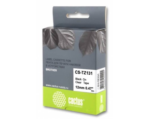 [Расходные материалы] Картридж ленточный Cactus CS-TZ131 черный для Brother 1010/1280/1830VP/7600VP