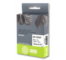 Картридж ленточный Cactus CS-TZ631 черный для Brother 1010/1260VP/1830VP/9700PC