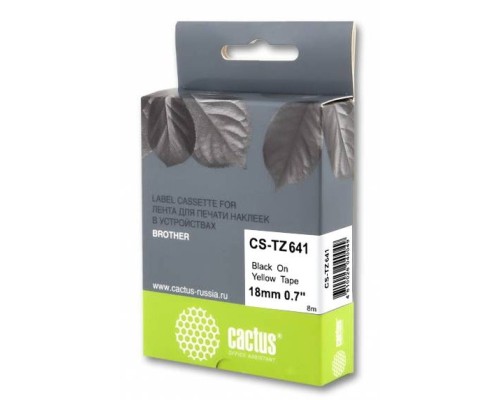 [Расходные материалы] Картридж ленточный Cactus CS-TZ641 черный для Brother 1010/1280/1280VP/2700VP