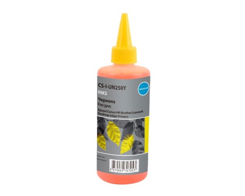 [расходные материалы] Чернила Cactus CS-I-Un250Y желтый 250мл для HP/Lexmark/Canon/Epson/Brother