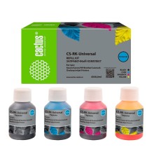 Заправочный набор Cactus CS-RK-Universal голубой/пурпурный/желтый/черный набор 4х40мл для HP/Lexmark