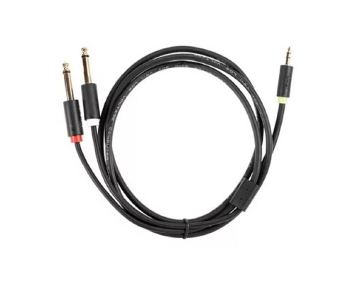 [кабели] Telecom <TAV6168-1.5M> Кабель-адаптер 3.5ST(M)/2X6.35 ST(M), 1.5м, PRO [7958820049972]