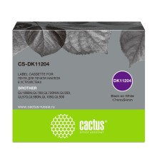 Картридж ленточный Cactus CS-DK11204 черный для Brother P-touch QL-500, QL-550, QL-700, QL-800