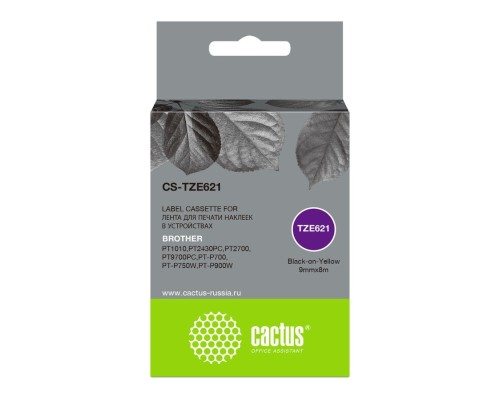 [Расходные материалы] Картридж ленточный Cactus CS-TZE621 черный для Brother 1010/1280/1280VP/2700VP