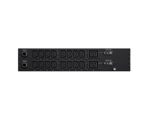 [Дополнительное оборудование CyberPower] CyberPower PDU24302 (PDU32MHVCEE18AT) ATS {2U type, 32Amp, plug IEC 309 32A, (16) IEC 320 C13 (2) IEC 320 C19 (без SNMP)}