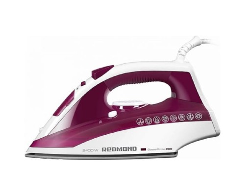 [Утюг] REDMOND RI-C262 Утюг, 2400Вт, 130г, белый/бордовый