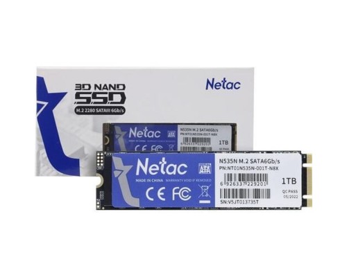 [носитель информации] Накопитель SSD Netac SATA III 1Tb NT01N535N-001T-N8X N535N M.2 2280