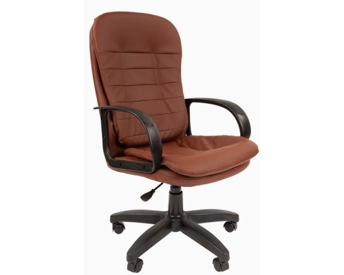 [Офисные кресла] Офисное кресло   Стандарт СТ-95 Россия экокожа коричн. (7082971)