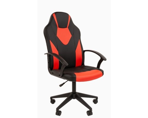 [Офисные кресла] Кресло   Стандарт СТ-17 Гейм Россия экопремиум черн/красный (7104021)