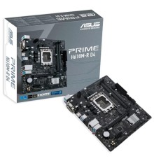 ASUS PRIME H610M-R D4-SI (Socket 1700, mATX, 2xDDR4(64GB), VGA/DVI-D/HDMI 2.1, 1xPCIe 4.0x16/1xPCIe 3.0, 1xLAN, 4xSATA 6Gb/s, 1xM.2, 2xUSB 3.2, 2xUSB 2.0, 2xPS/2)
