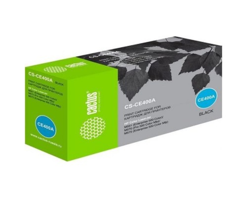 [расходные материалы] Картридж лазерный Cactus CS-CE400A черный (5500стр.) для HP LJ M551