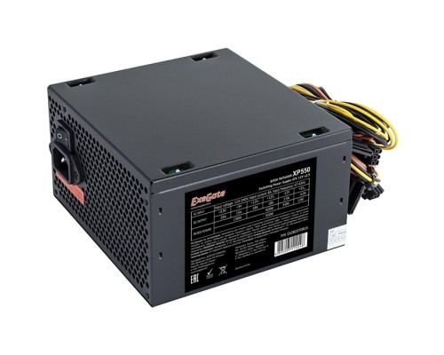 [Блоки питания] Exegate EX292166RUS-S Блок питания 750W ExeGate XP750 (ATX, SC, 12cm fan, 24pin, 4+4pin, PCI-E, 3xSATA, 2xIDE, black, кабель 220V с защитой от выдергивания)