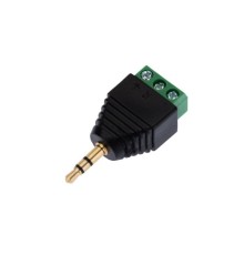 Rexant Штекер стерео 3,5 мм с клеммой колодкой под винт, (уп. блистер 40 шт)