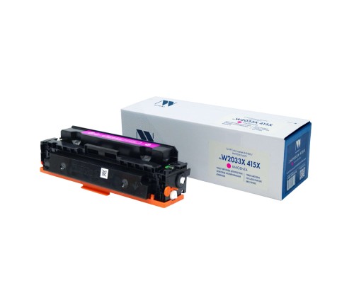 [Расходные материалы] NV Print W2033X Тонер-картридж с чипом для HP Color LaserJet Pro M454dn/M479dw, №415X, M, 6K, до версии 002_2247A