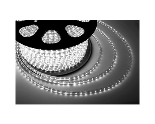 [Светодиодная лента] Rexant 142-105  LED лента 220В, 13*8 мм, IP67, SMD 5050, 60 LED/m БЕЛАЯ (6000 K), без устан.набора бухта 100 м