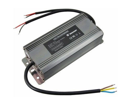 [Светодиодная лента] Rexant 200-100-2 Источник питания 12V, 100W с проводами, влагозащищенный (IP67)   