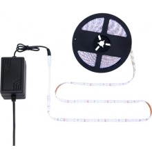 Rexant 142-401 Комплект светодиодной ленты 5 м с блоком питания IP65, холодное белое свечение 6500 К LAMPER