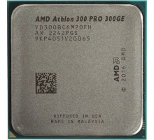 CPU AMD Athlon (300) PRO 300GE OEM (YD300BC6M2OFH) {(3.4GHz,5MB,35W,AM4) tray, with Radeon Vega Graphics} 