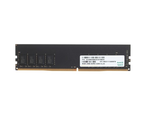 [Модуль памяти] Apacer DDR4 DIMM 8GB EL.08G21.GSH PC4-25600, 3200MHz (AU08GGB32CSYBGH) RTL/OEM