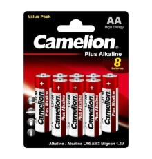 Camelion Plus Alkaline BL8 LR6 (LR6-BP5+3, батарейка,1.5В) (8 шт. в уп-ке)