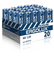 Ergolux.. LR6 Alkaline BP20 ( LR6 BP20, батарейка,1.5В) (20 шт. в уп-ке)