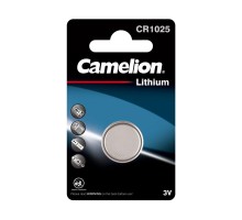 Camelion CR1025 BL-1 (CR1025-BP1, батарейка литиевая,3V)