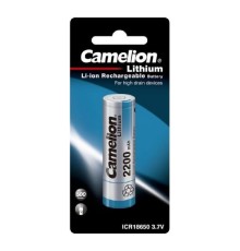 Camelion  ICR18650  2200 mah (ICR18650F-22BP1, аккумулятор, 3.7 V, Li-Ion/ LiCoO2)