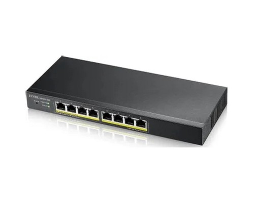 [Сетевое оборудование] Zyxel GS1915-8EP-EU0101F Коммутатор NebulaFlex  Hybrid Smart L2 PoE+ Switch, 8xGE PoE+, Silent (No Fan), 60W PoE Budget, Standalone/Cloud Management 