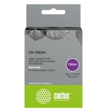 Картридж ленточный Cactus CS-TZE261 TZe-261 черный для Brother PT- P900W, P950W, 9700PC