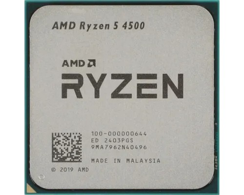 [Процессор] CPU AMD Ryzen 5 4500 OEM (100-000000644) {3,60GHz, Turbo 4,10GHz, Without Graphics, L3 8Mb, TDP 65W, AM4}