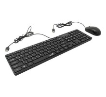 Комплект проводной Genius SlimStar C126 клавиатура+мышь, USB. Цвет: черный (31330007402)