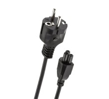 Telecom TP022-1.8-BK Кабель питания для ноутбуков, 3-pin, с заземлением, 220V (Европейский стандарт)1,8m
