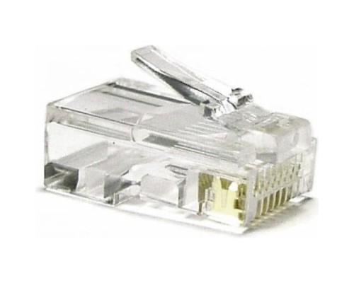 [Монтажное оборудование] Коннектор Hyperline (PLUG-8P8C-U-C6-100) UTP кат.6 RJ45 прозрачный (упак.:100шт)
