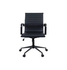 Кресло Everprof Leo Black T Экокожа Черный