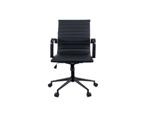 [Офисные кресла] Кресло Everprof Leo Black T Экокожа Черный