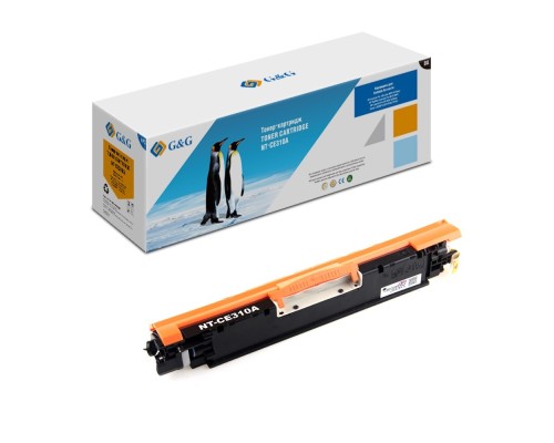 [Расходные материалы] Тонер-картридж G&G,  GG-CE310A  аналог HP CE310A/126A/Canon 729 черный 1.2k с чипом