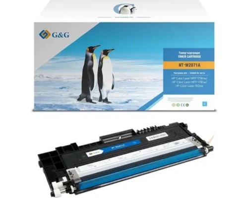 [Расходные материалы] Тонер-картридж G&G,GG-W2071A  аналог HP W2071A/117A синий 0.7k с чипом
